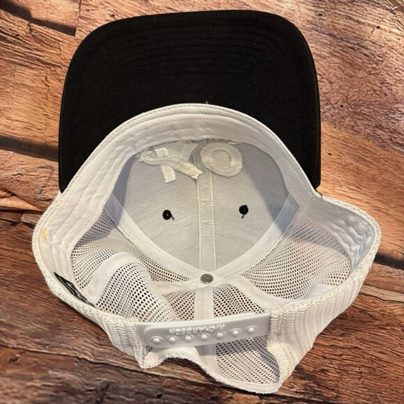 KO Trading Hat Cap Snapback Adjustable Black Richardson 112 Trucker White Mesh - Picture 5 of 8